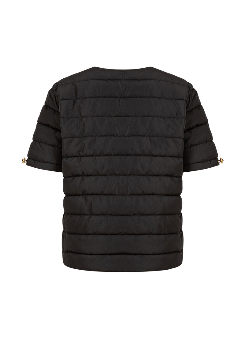 CC Heart CC HEART ASTA QUILTET KORTÆRMET JAKKE Outerwear Black - 100