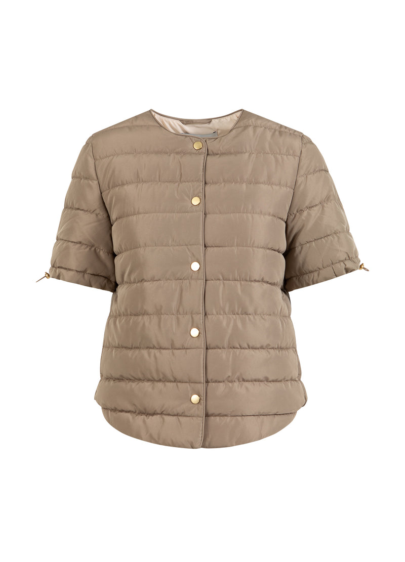 CC Heart CC HEART ASTA QUILTET KORTÆRMET JAKKE Outerwear Sand - 251