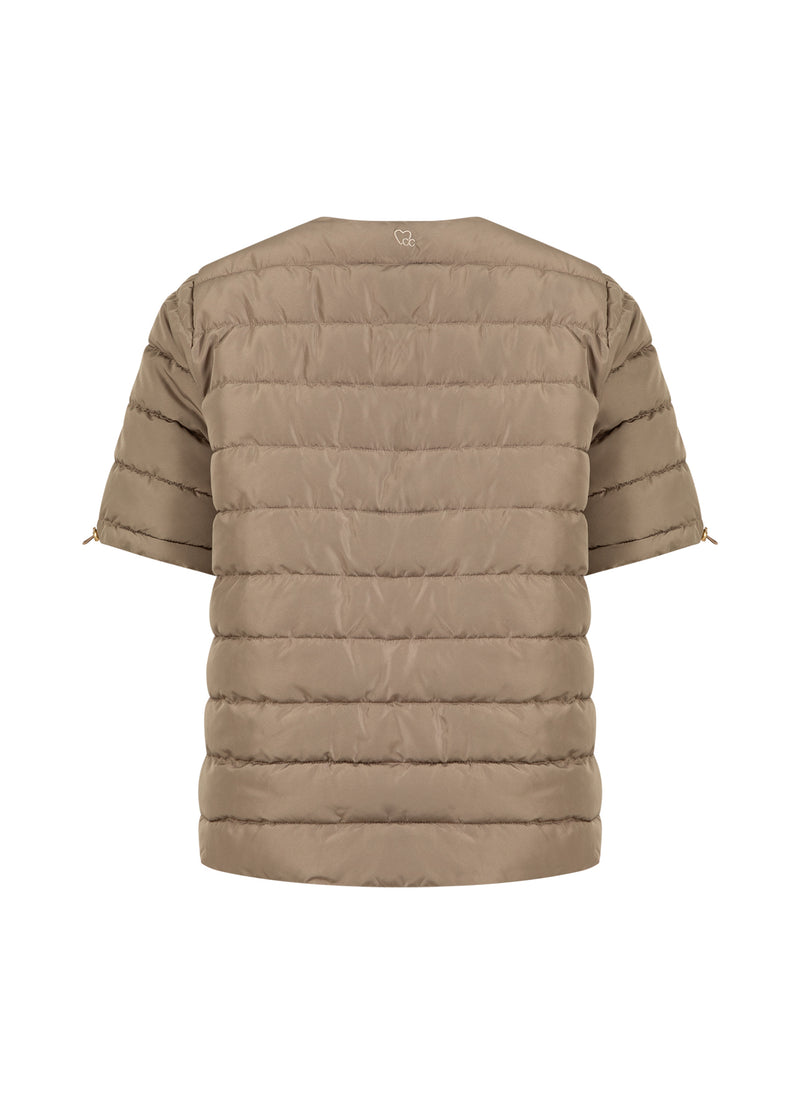 CC Heart CC HEART ASTA QUILTET KORTÆRMET JAKKE Outerwear Sand - 251