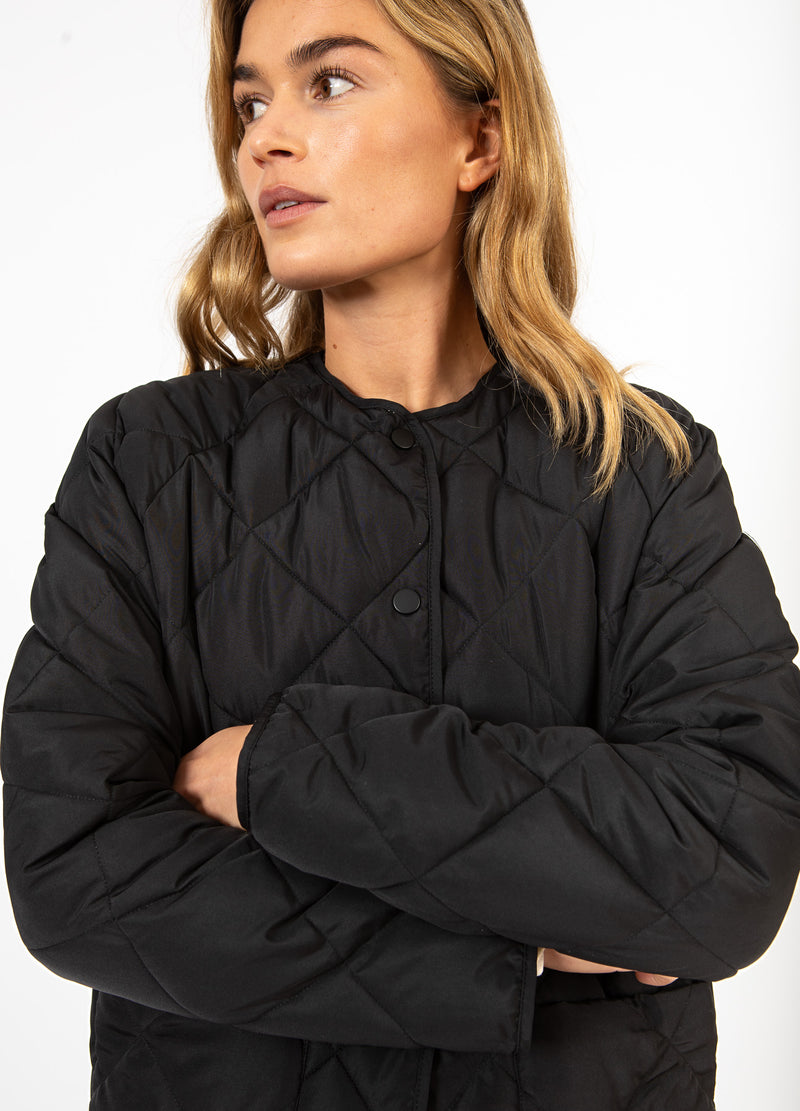 CC Heart CC HEART ASTA QUILTET LØS JAKKE Outerwear Black - 100