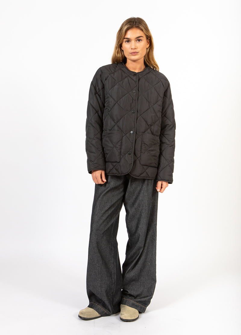 CC Heart CC HEART ASTA QUILTET LØS JAKKE Outerwear Black - 100