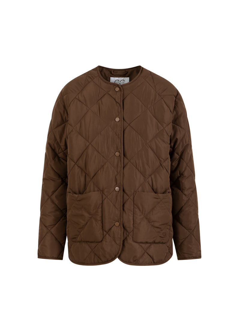 CC Heart CC HEART ASTA QUILTET LØS JAKKE Outerwear Chocolate brown - 349