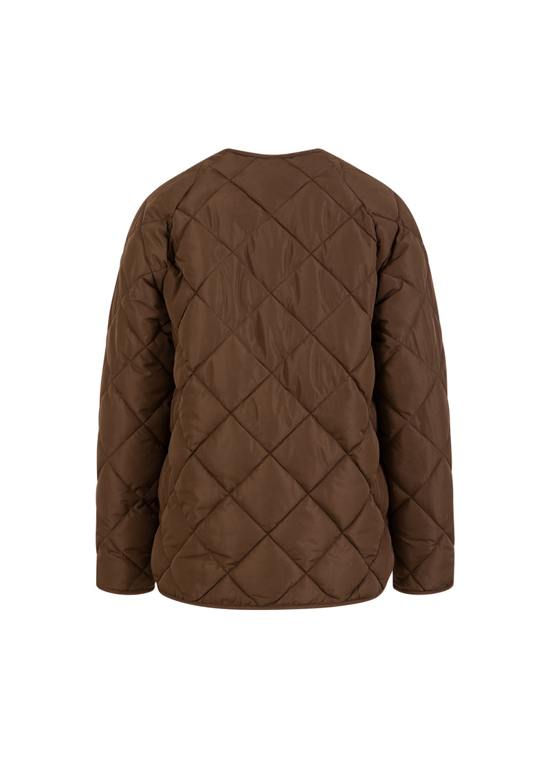 CC Heart CC HEART ASTA QUILTET LØS JAKKE Outerwear Chocolate brown - 349