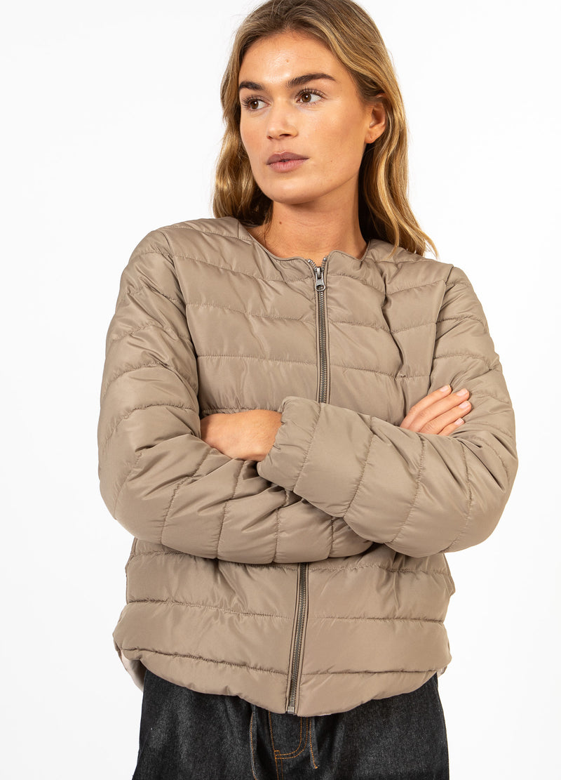 CC Heart CC HEART ASTA QUILTET SLANK JAKKE Outerwear Sand - 251