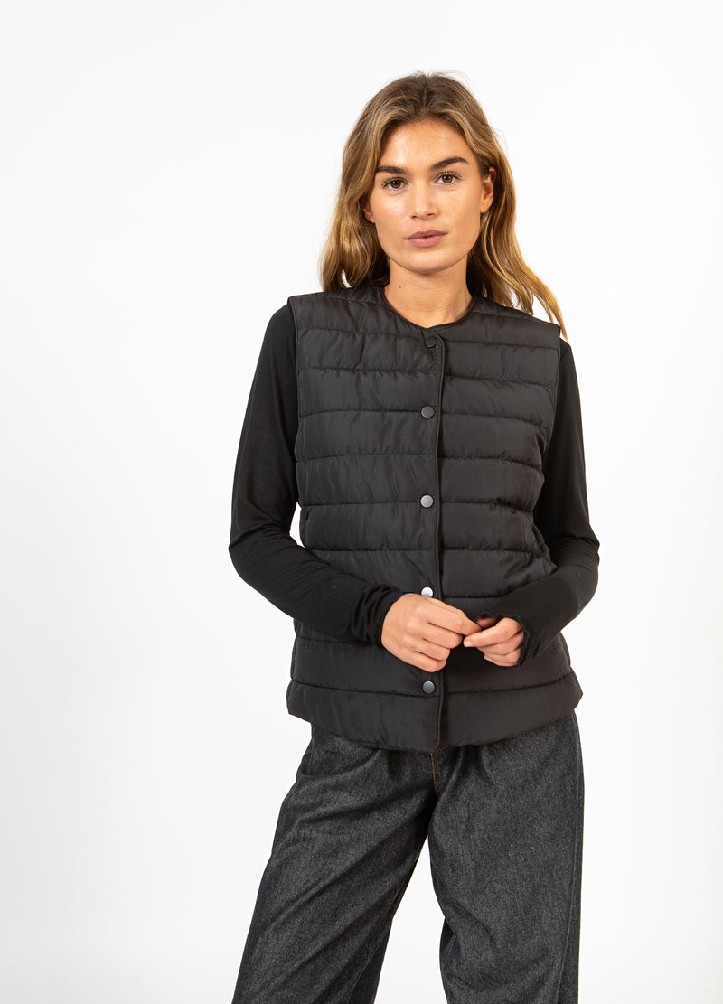 CC Heart CC HEART ASTA QUILTET VEST Outerwear Black - 100