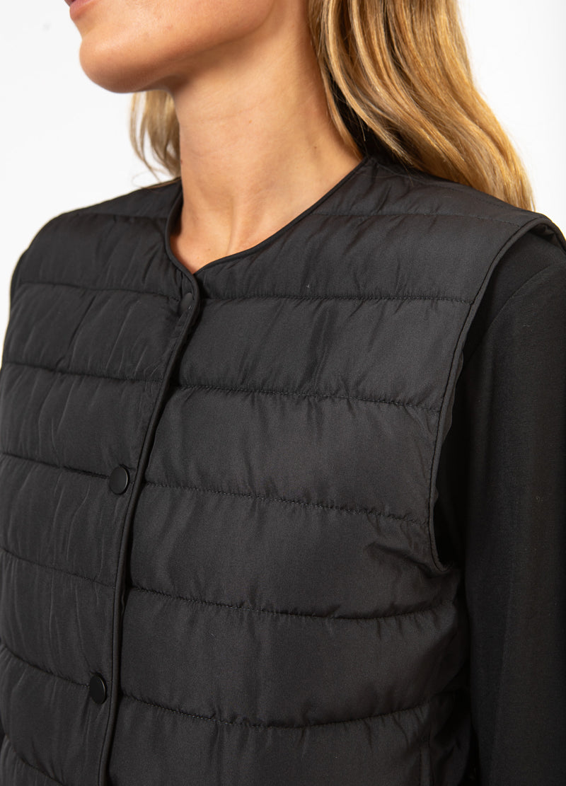 CC Heart CC HEART ASTA QUILTET VEST Outerwear Black - 100