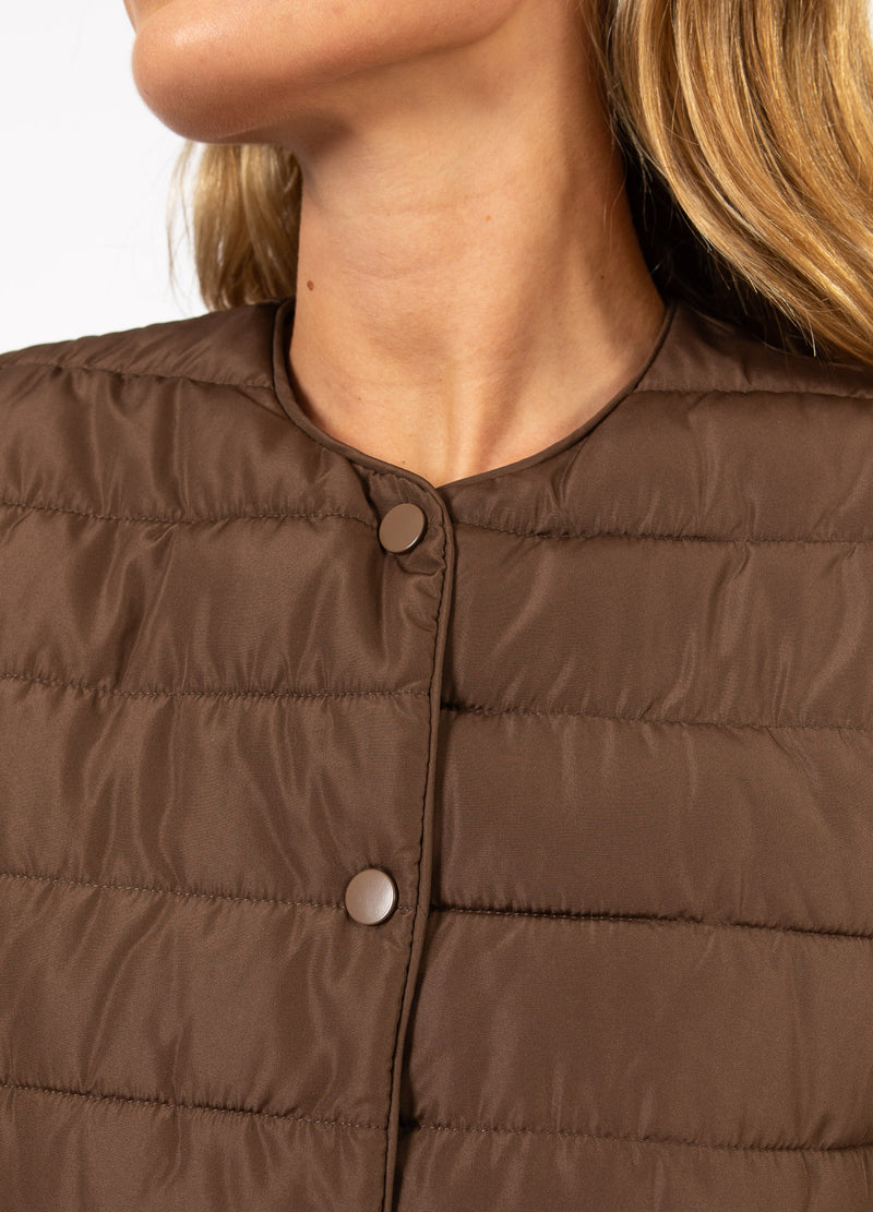 CC Heart CC HEART ASTA QUILTET VEST Outerwear Chocolate brown - 349