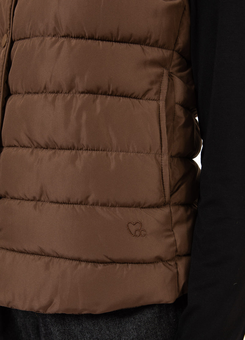 CC Heart CC HEART ASTA QUILTET VEST Outerwear Chocolate brown - 349
