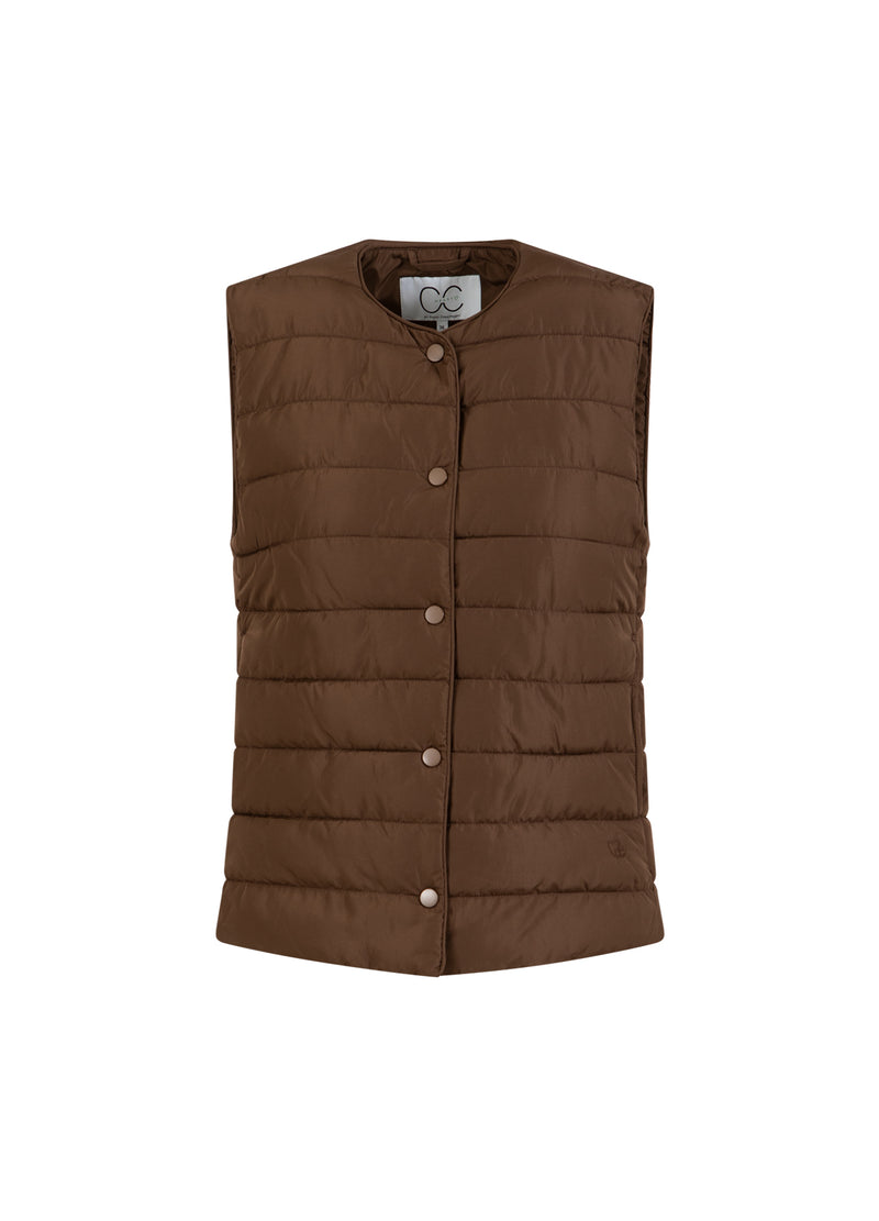 CC Heart CC HEART ASTA QUILTET VEST Outerwear Chocolate brown - 349