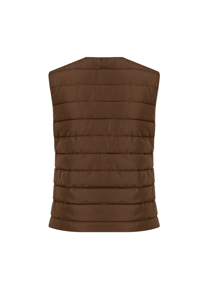 CC Heart CC HEART ASTA QUILTET VEST Outerwear Chocolate brown - 349