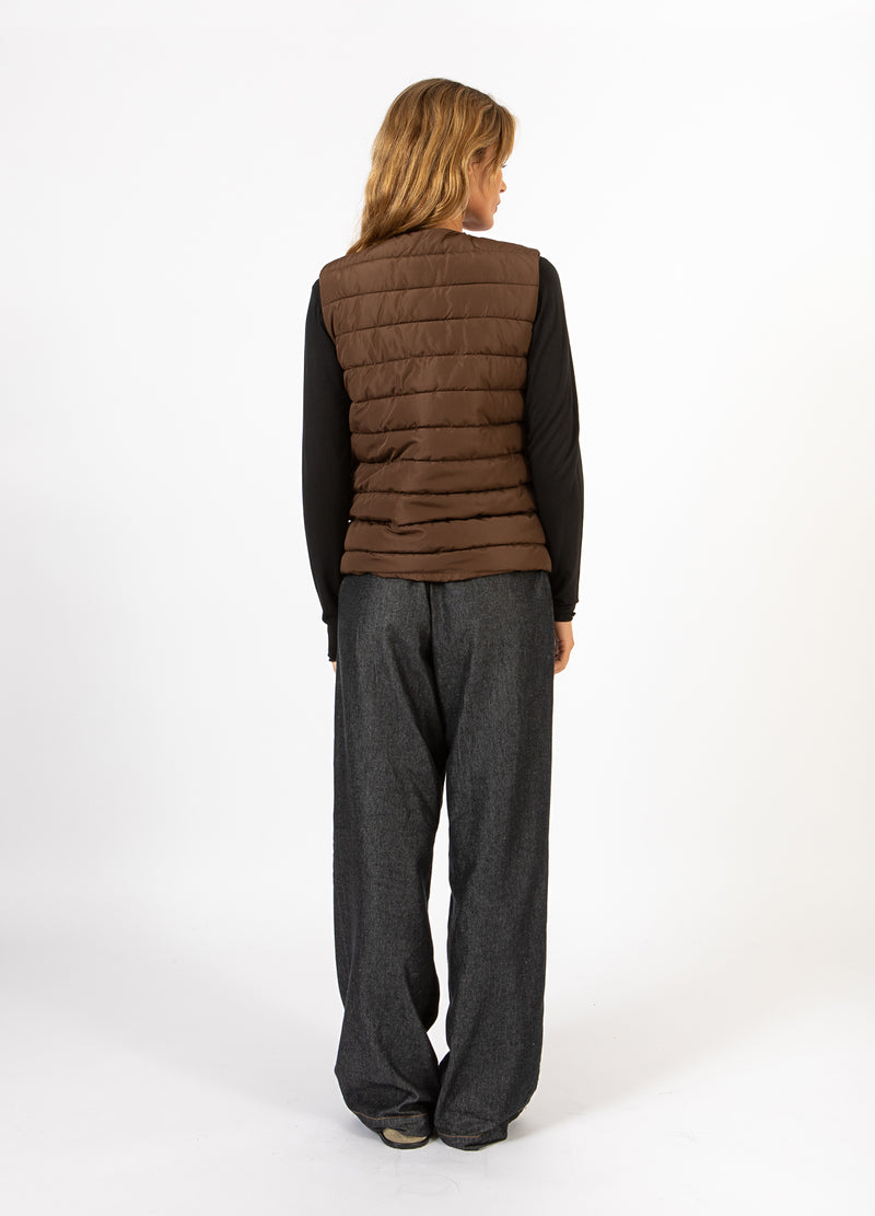 CC Heart CC HEART ASTA QUILTET VEST Outerwear Chocolate brown - 349