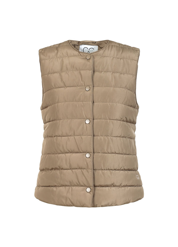 CC Heart CC HEART ASTA QUILTET VEST Outerwear Sand olive - 406