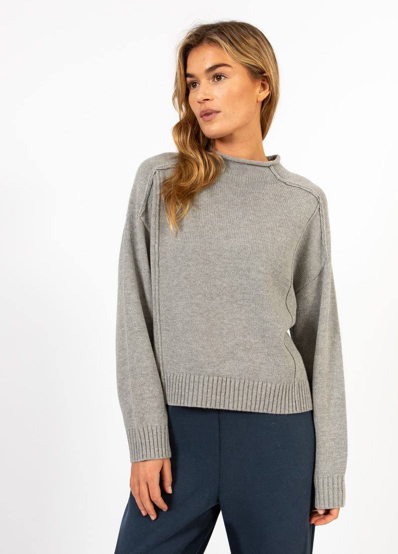 CC Heart CC HEART AVERY TURTLENECK Knitwear Grey Melange - 182