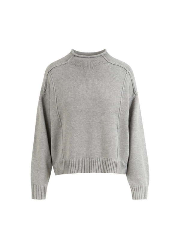 CC Heart CC HEART AVERY TURTLENECK Knitwear Grey Melange - 182