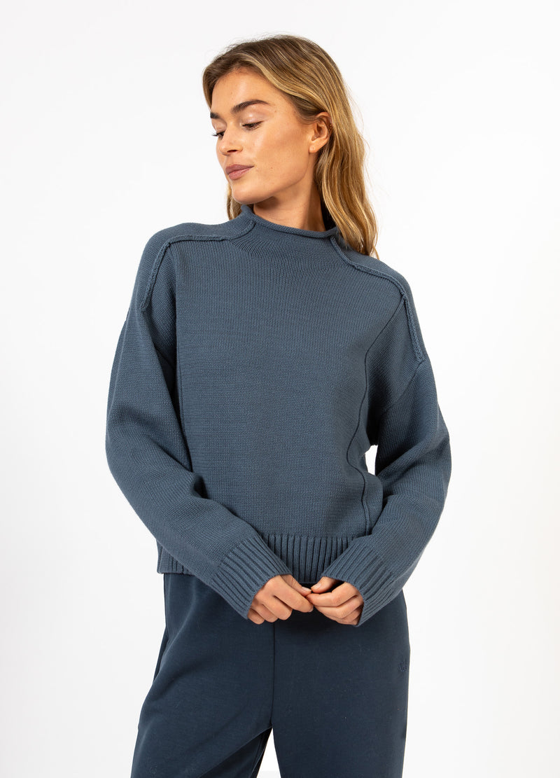 CC Heart CC HEART AVERY TURTLENECK Knitwear Mid blue - 572