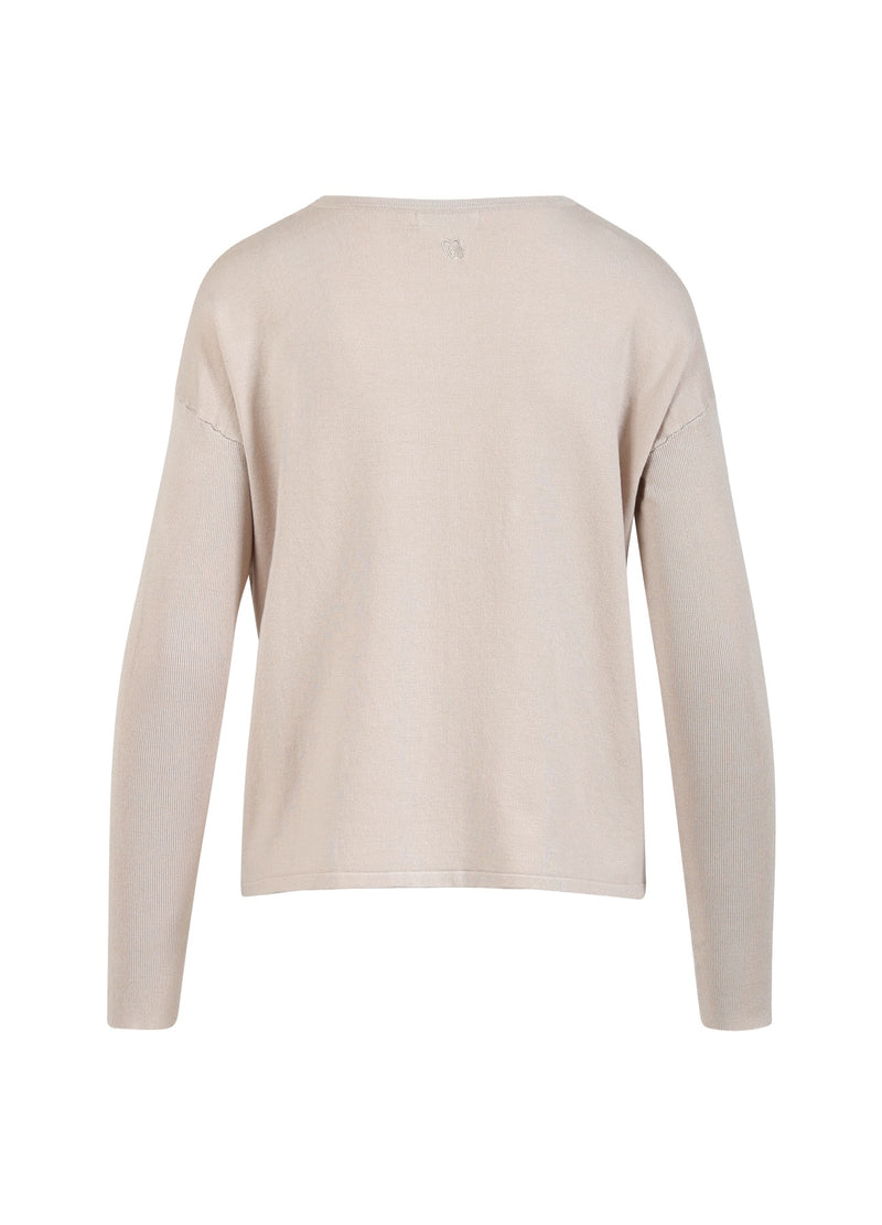 CC Heart CC HEART BELLA LØS STRIK Knitwear Creme melange - 275