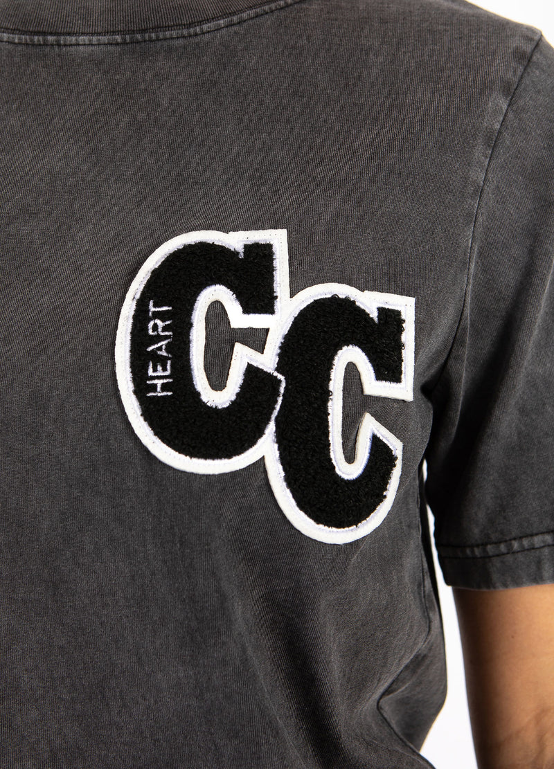 CC Heart CC HEART COLLEGE T-SHIRT T-Shirt Washed grey - 199