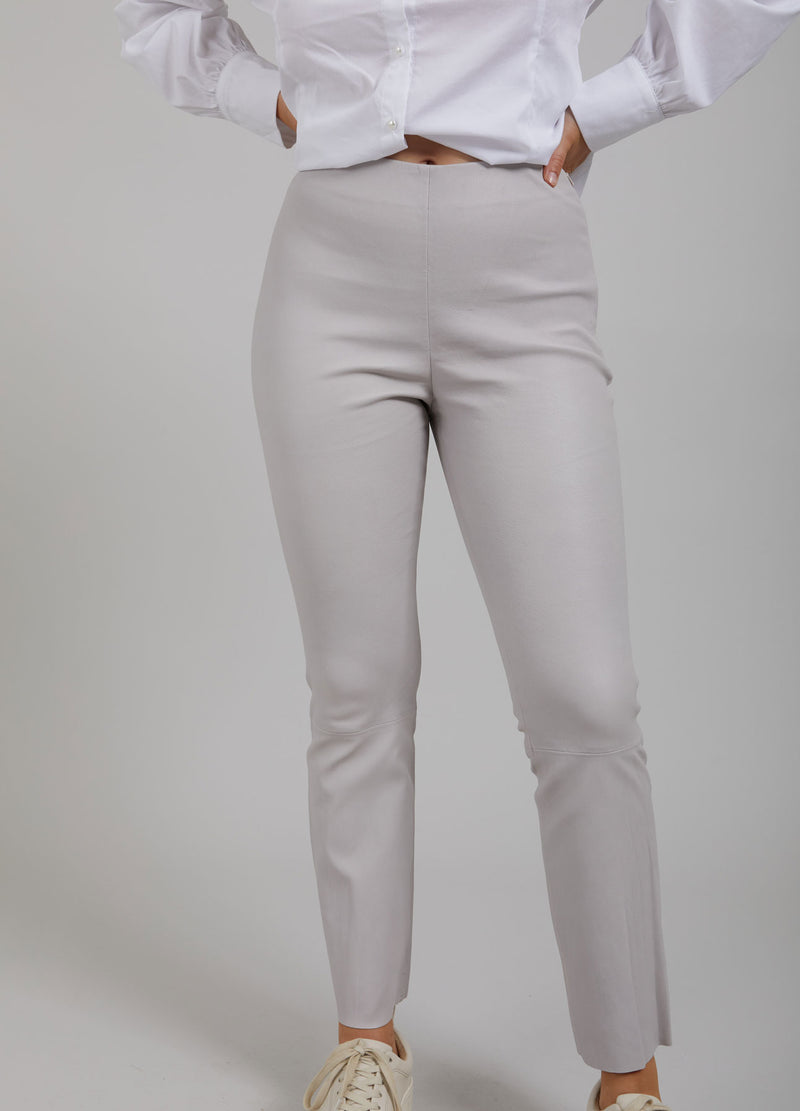 CC Heart CC HEART CROPPED LÆDERLEGGINGS Pants Moon Grey - 105