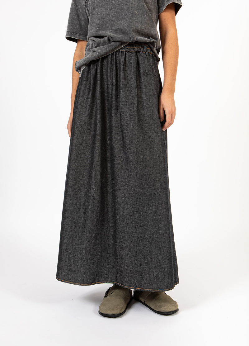 CC Heart CC HEART ELLIS DENIM NEDERDEL Skirt Black blue denim - 150