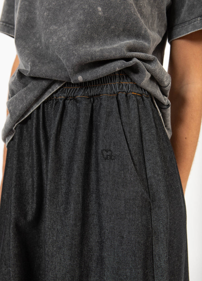 CC Heart CC HEART ELLIS DENIM NEDERDEL Skirt Black blue denim - 150