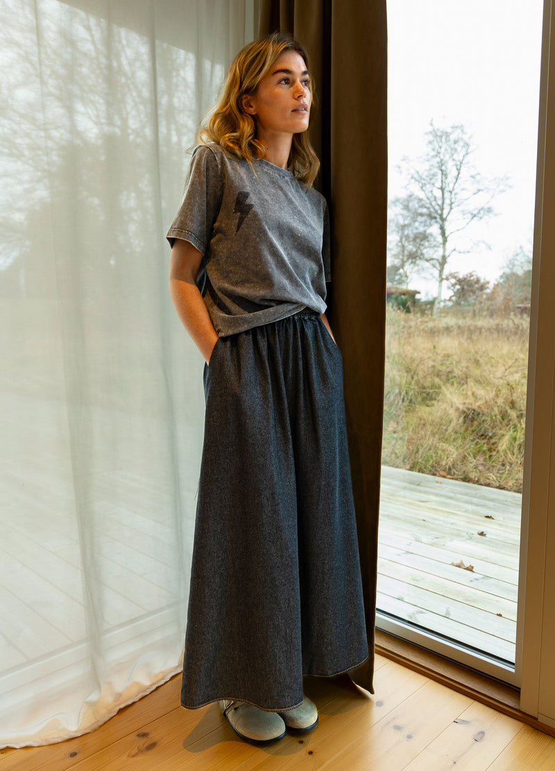 CC Heart CC HEART ELLIS DENIM NEDERDEL Skirt Black blue denim - 150