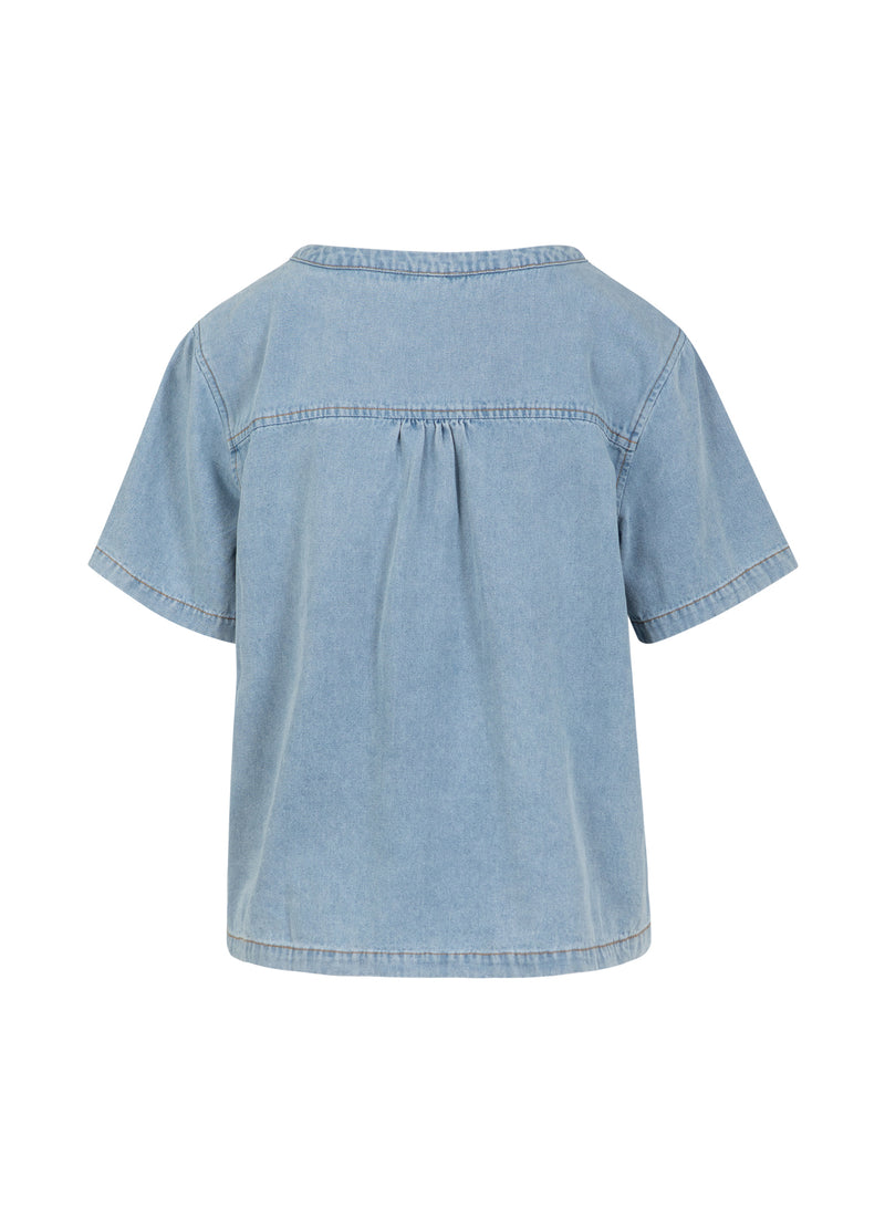 CC Heart CC HEART ELLIS KORT DENIMSKJORTE Shirt/Blouse Blue denim - 510
