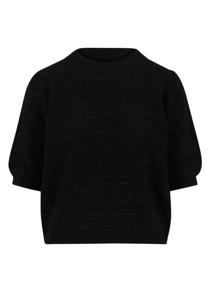 CC Heart CC HEART ELSA LUREX ALPACA TOP Knitwear Black - 100