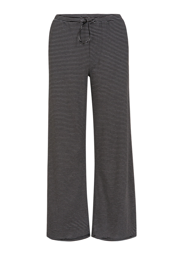 CC Heart CC HEART ELYSE LØSE JERSEYBUKSER Pants Black/white stripe - 102