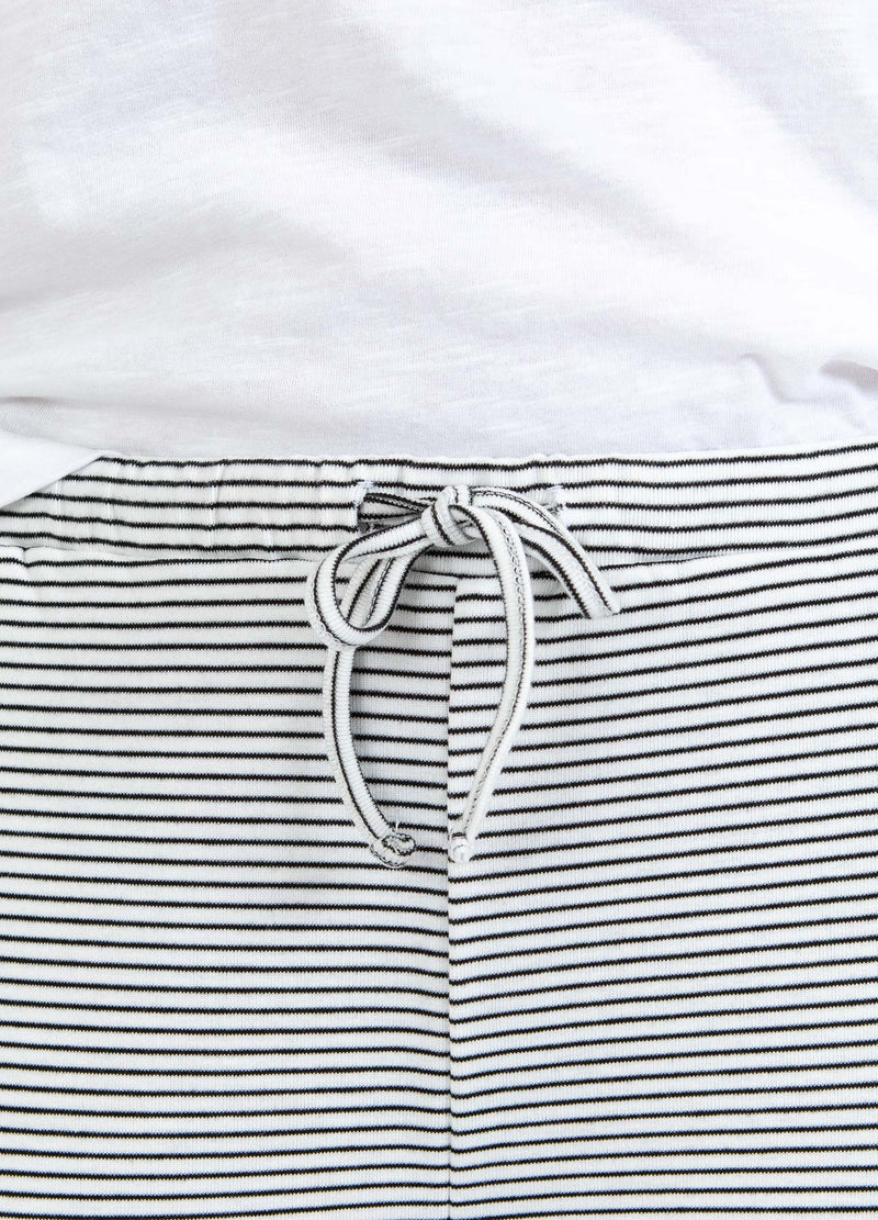 CC Heart CC HEART ELYSE LØSE JERSEYBUKSER Pants White/black stripe - 269