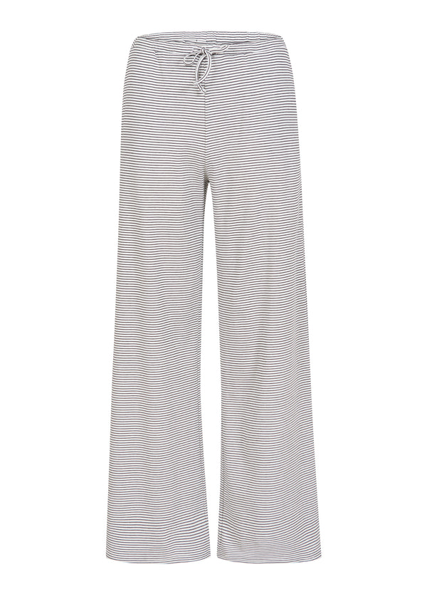 CC Heart CC HEART ELYSE LØSE JERSEYBUKSER Pants White/black stripe - 269