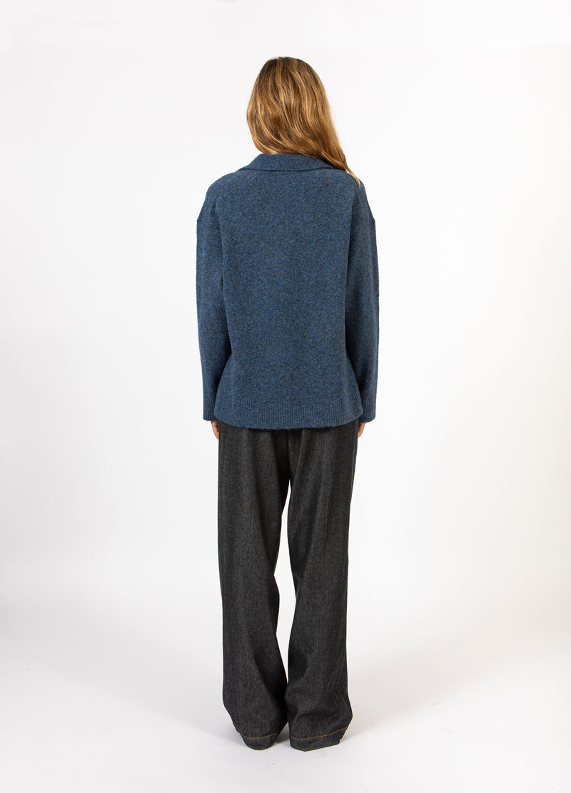CC Heart CC HEART EMERIE POLO SWEATER Knitwear Navy melange - 541