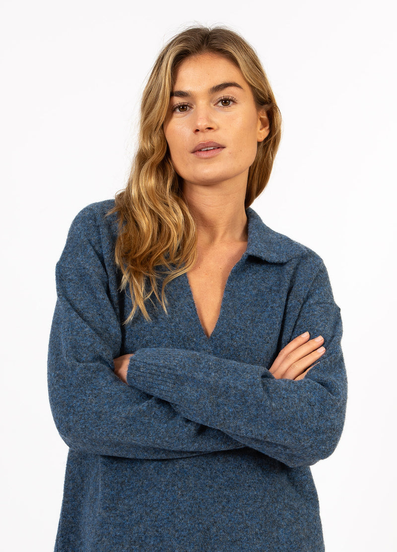CC Heart CC HEART EMERIE POLO SWEATER Knitwear Navy melange - 541