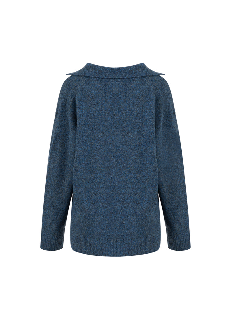CC Heart CC HEART EMERIE POLO SWEATER Knitwear Navy melange - 541