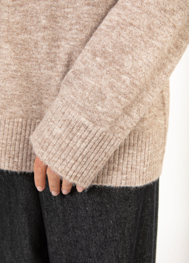 CC Heart CC HEART EMERIE POLO SWEATER Knitwear Sand melange - 261