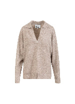 CC Heart CC HEART EMERIE POLO SWEATER Knitwear Sand melange - 261
