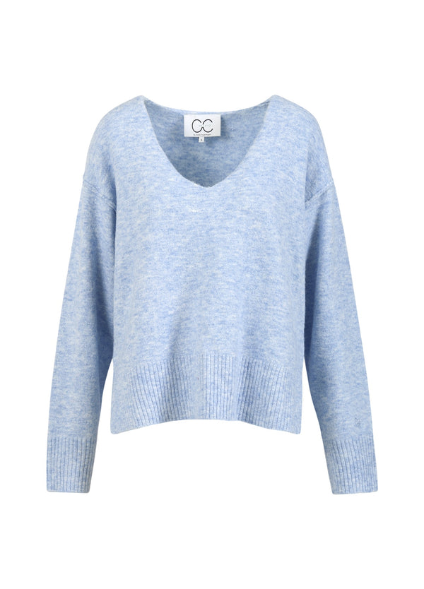 CC Heart CC HEART EMERIE V-HALS SWEATER Knitwear Dream blue - 529