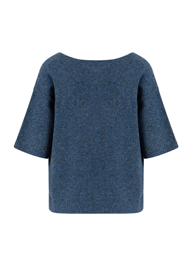 CC Heart CC HEART EMERIE V-HALS SWEATER Knitwear Navy melange - 541