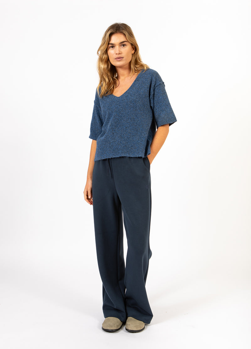 CC Heart CC HEART EMERIE V-HALS SWEATER Knitwear Navy melange - 541