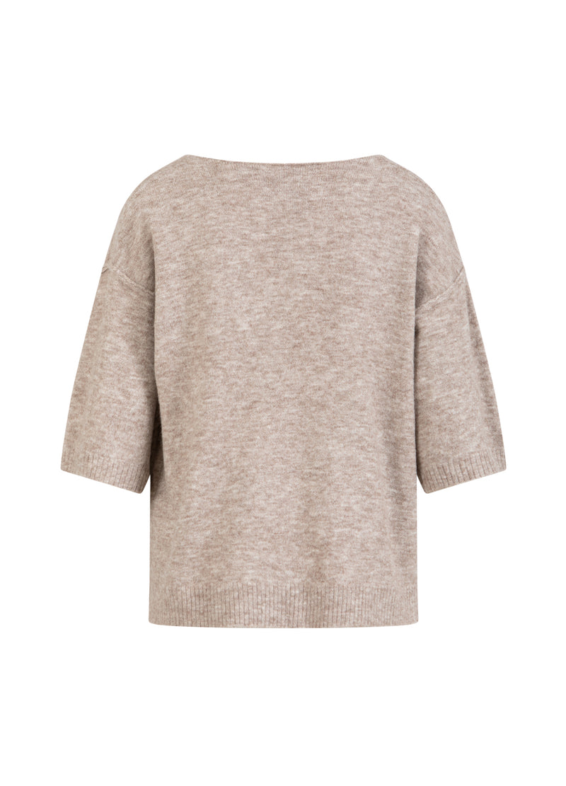 CC Heart CC HEART EMERIE V-HALS SWEATER Knitwear Sand melange - 261