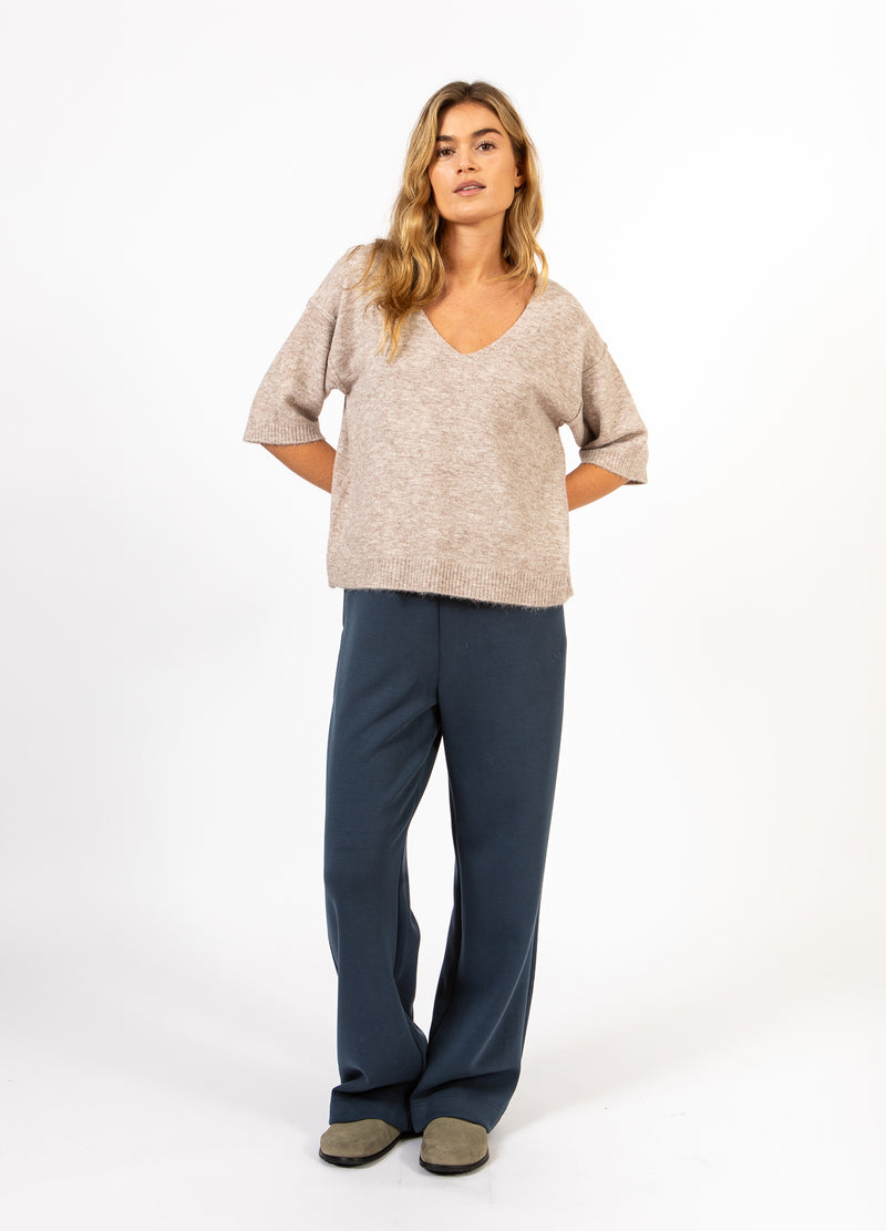 CC Heart CC HEART EMERIE V-HALS SWEATER Knitwear Sand melange - 261