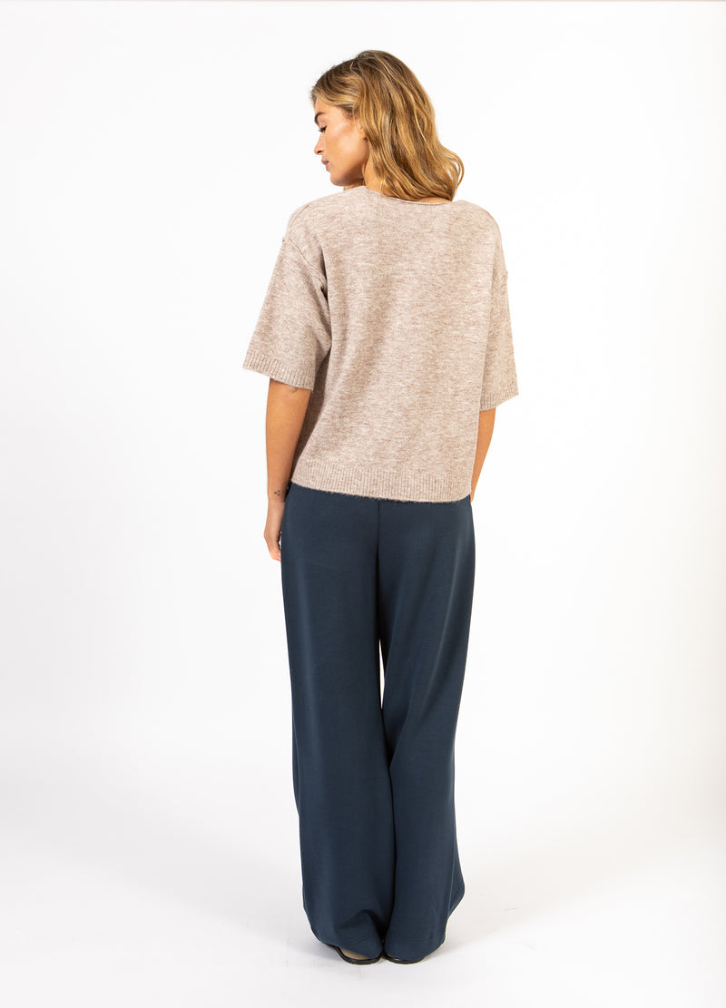 CC Heart CC HEART EMERIE V-HALS SWEATER Knitwear Sand melange - 261