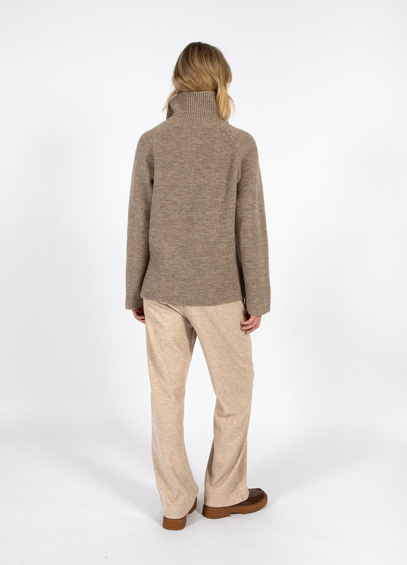 CC Heart CC HEART EMMA LYNLÅS STRIKTRØJE Knitwear Golden brown melange - 793
