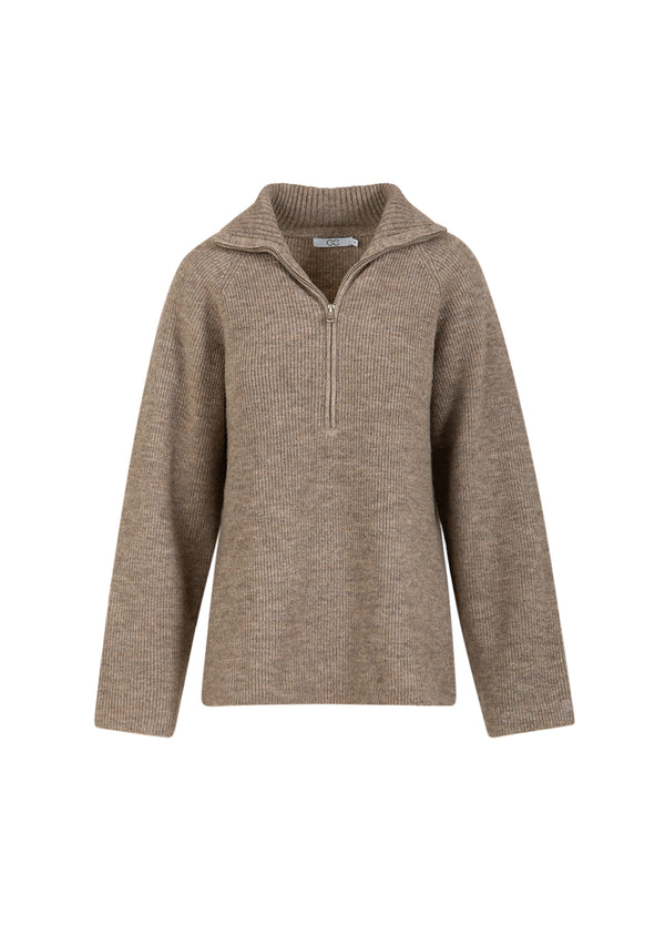 CC Heart CC HEART EMMA LYNLÅS STRIKTRØJE Knitwear Golden brown melange - 793