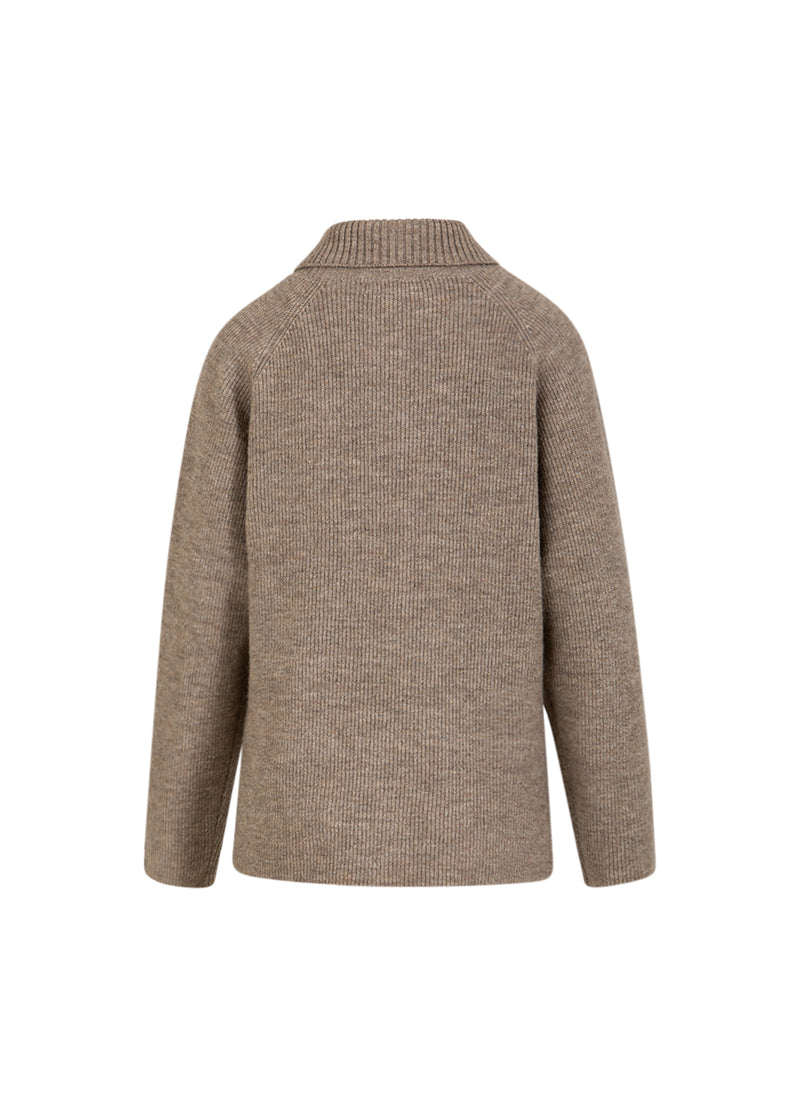 CC Heart CC HEART EMMA LYNLÅS STRIKTRØJE Knitwear Golden brown melange - 793