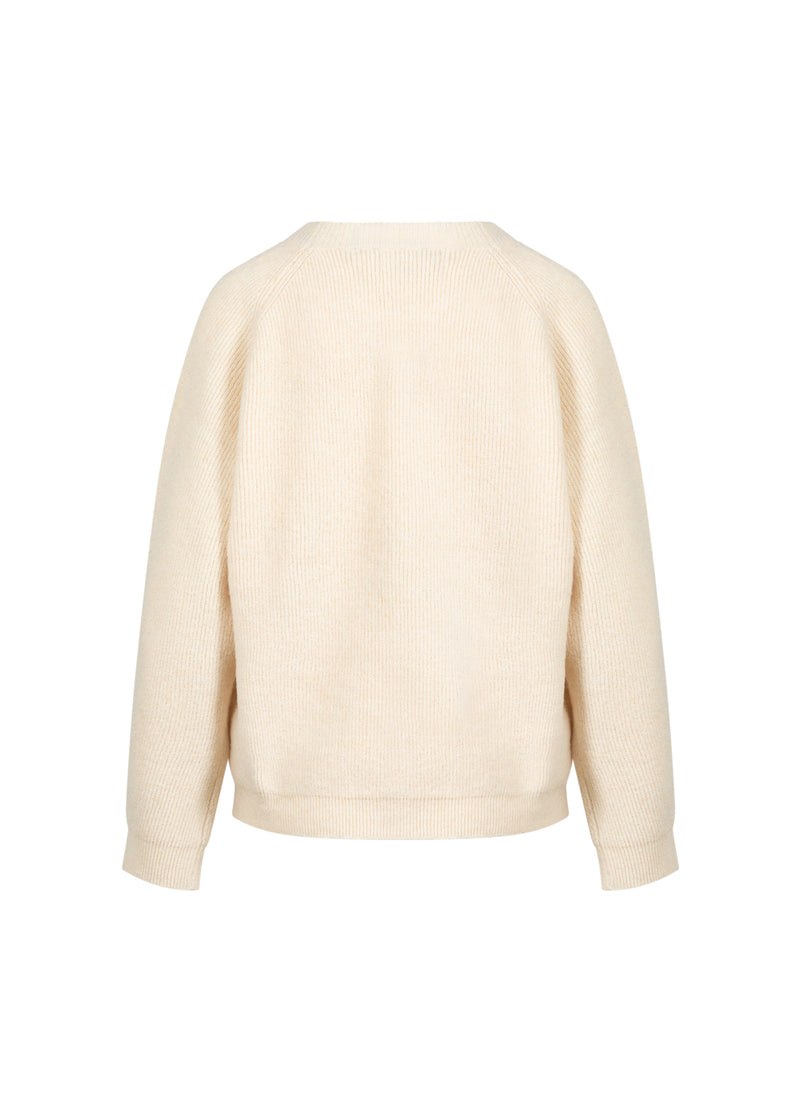 CC Heart CC HEART EMMA O-HALS SWEATER Knitwear Creme - 241