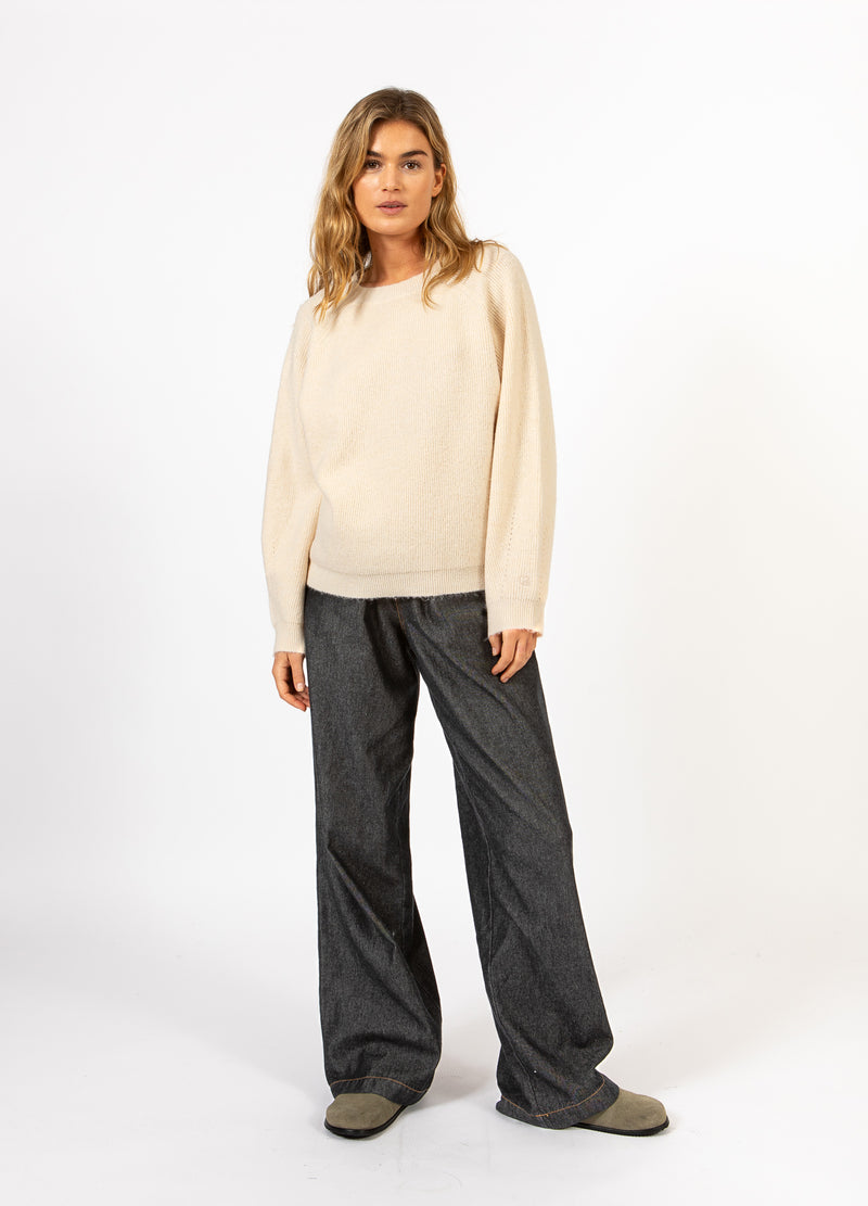 CC Heart CC HEART EMMA O-HALS SWEATER Knitwear Creme - 241