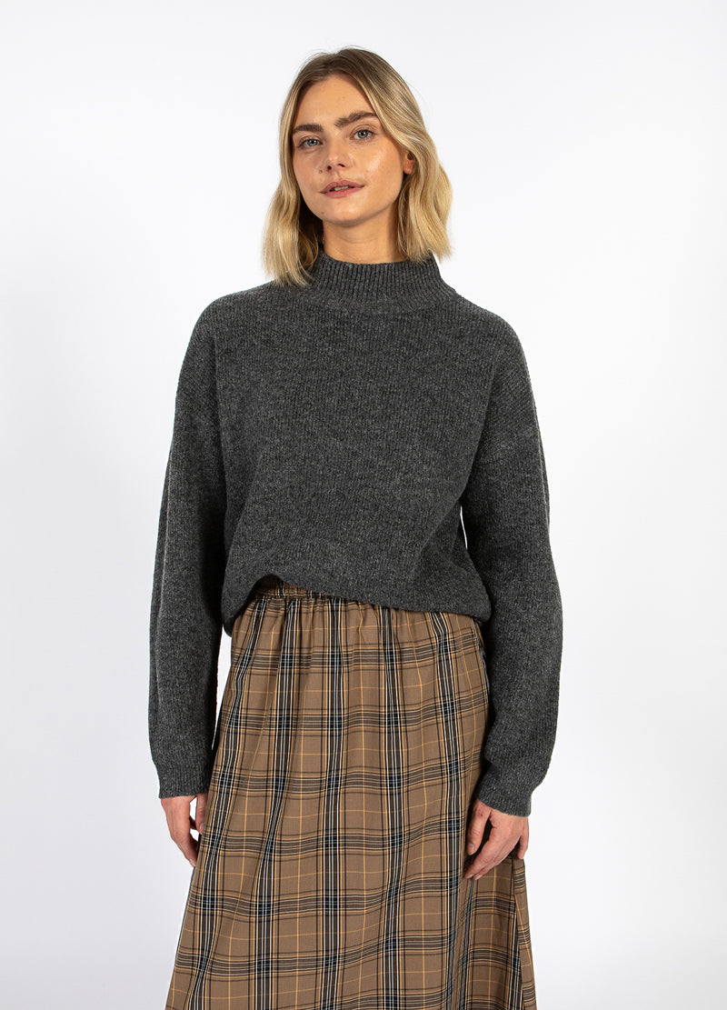 CC Heart CC HEART EMMA TURTLENECK STRIK Knitwear Dark grey melange - 172