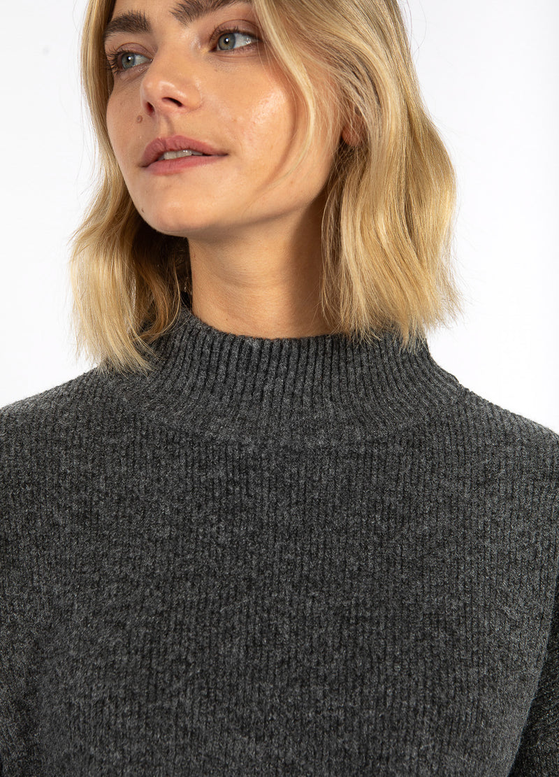 CC Heart CC HEART EMMA TURTLENECK STRIK Knitwear Dark grey melange - 172