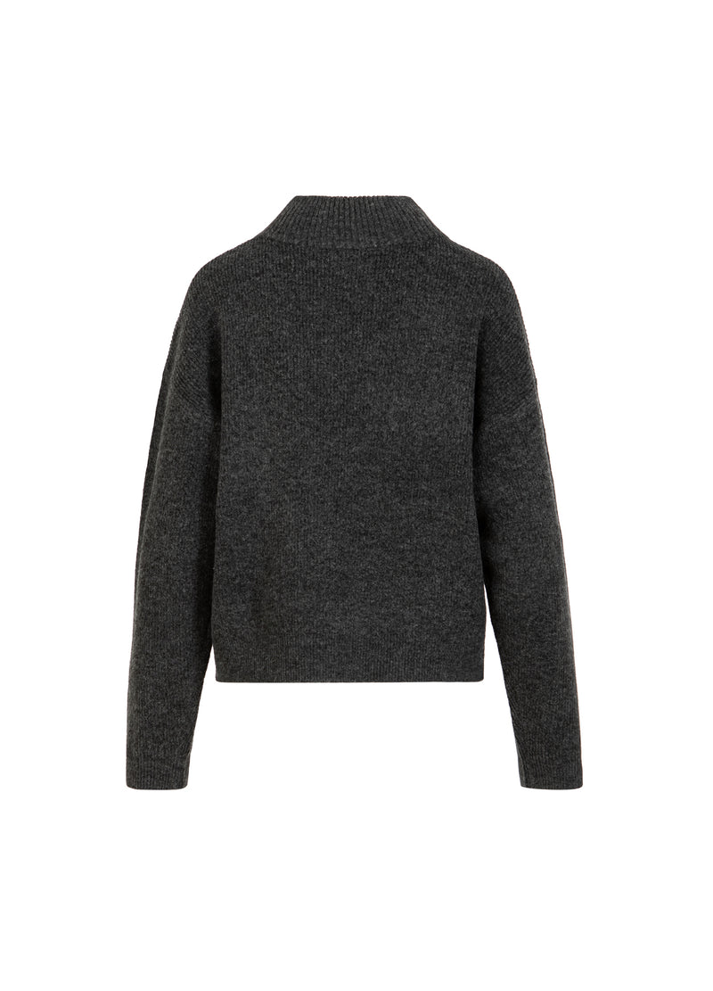 CC Heart CC HEART EMMA TURTLENECK STRIK Knitwear Dark grey melange - 172