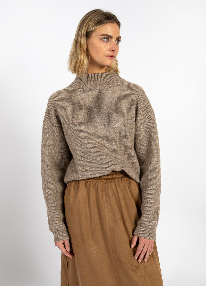 CC Heart CC HEART EMMA TURTLENECK STRIK Knitwear Golden brown melange - 793
